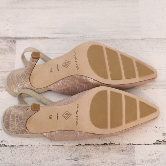 [NEW] Donald Pliner Playa Slingback Heel in Platino Size 8 NWOB - Picture 8 of 8